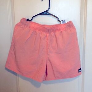 NWT adidas Men’s Solid CLX Short-Length Swim Shorts - Peach